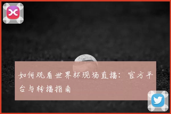 如何观看世界杯现场直播:官方平台与转播指南